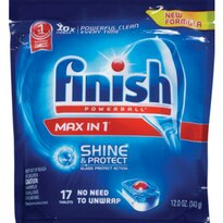 Finish Powerball Tabs Shine & Protect Max in 1 Automatic Dishwasher Detergent, 17CT