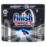 Finish Powerball Quantum Dishwasher Detergent Tabs, 12 CT, thumbnail image 1 of 1