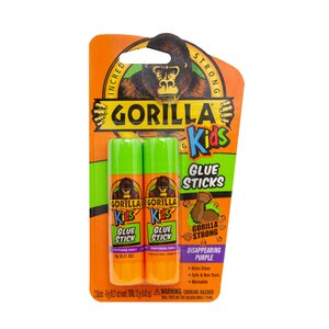 Gorilla Kids School Glue Sticks, 2 CT