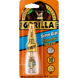 Gorilla Super Glue Brush & Nozzle, 10g, thumbnail image 1 of 1