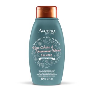 Aveeno Sensitive & Soft Rosewater & Chamomile Shampoo, 12 OZ