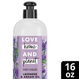 Love Home and Planet Dish Liquid Soap, Lavender & Argan Oil, Plant-Based, 16 OZ, thumbnail image 1 of 1