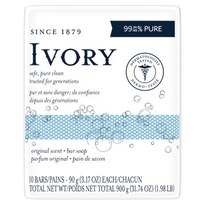 Ivory Bar Soap Original Scent, 3.17 OZ, 10CT