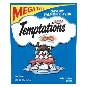 Temptations Classic Treats for Cats Savory Salmon Flavor, 6.3 OZ