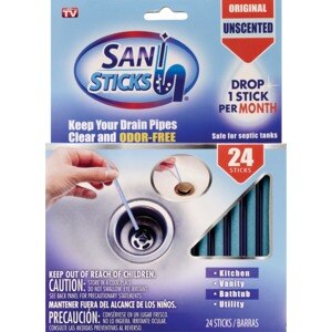 Sani Sticks Drain Cleaner, 24 CT