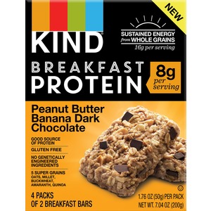 Kind Breakfast Protein Bars, Peanut Butter Banana Dark Chocolate