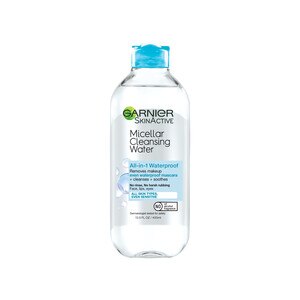 Garnier SkinActive Micellar Cleansing Water All in 1 Cleanser & Waterproof Makeup Remover, 13.15 OZ