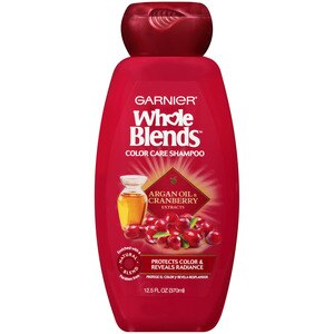 Garnier Whole Blends Shampoo with Argan Oil & Cranberry Extracts, Color Care, 12.5 OZ