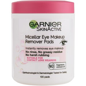 Garnier SkinActive Micellar Eye Makeup Remover Cotton Pads, 100CT