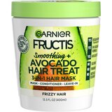 Garnier Fructis Smoothing Treat 1 Minute Hair Mask + Avocado Extract, 3.4 OZ, thumbnail image 1 of 1