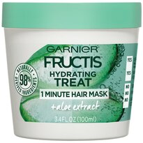 Garnier Fructis Hydrating 1 Minute Hair Mask with Aloe Extract, 3.4 OZ