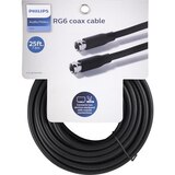 Video Coax Cable, RG6 25Ft Black, thumbnail image 1 of 1