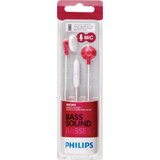 Philips In-Ear Earbud Headphones with Mic, Pink, thumbnail image 1 of 1