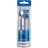 Philips In-Ear Earbud Headphones with Mic, Blue, thumbnail image 1 of 1