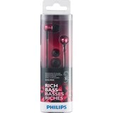 Philips Rich Bass In-Ear Headphones, Pink, thumbnail image 1 of 1