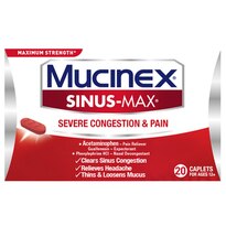 Mucinex Sinus-Max Severe Congestion Relief Caplets, 20CT