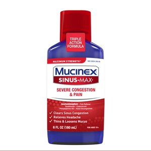 Mucinex Sinus-Max Severe Cong&Pain Relief Max Strgth Liquid