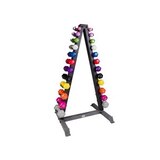 Body Solid Vertical Dumbbell Rack with Vinyl Dumbbells Package, thumbnail image 1 of 1
