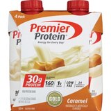 Premier Protein Milkshake 30g Protein Caramel 4Pk 11oz Btls, thumbnail image 1 of 1