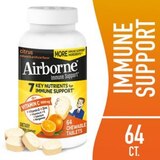 Airborne Vitamin C Chewable Tablets Citrus 64CT, thumbnail image 1 of 1
