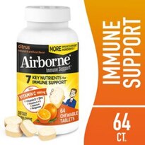 Airborne Vitamin C Chewable Tablets Citrus 64CT