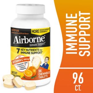 Airborne Citrus Original Chewable Tablets, 96CT