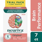 NEURIVA Original Brain Performance, Brain Support Supplement With Clinically Proven Natural Ingredients, 7 CT, thumbnail image 1 of 1