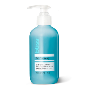 Bliss Fab Foaming 2-in-1 Cleanser & Exfoliator With Bamboo Buffers