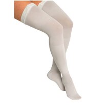 Anti-Embolism Thigh Highs-Cmprsn(18mmHg):H-500,X-Lrg,White