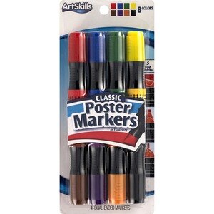 Art Skills Permanent Poster Markers Waterproof