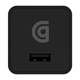 Griffin PowerBlock Universal USB-A 12W Wall Charger with USB-A to Lightning Cable - Black. Lifetime Warranty., thumbnail image 1 of 1