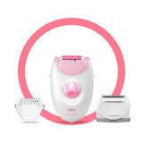 Braun Silk-epil 3 3-270, Epilator for Women for Long-Lasting Hair Removal, White/Pink, thumbnail image 1 of 1