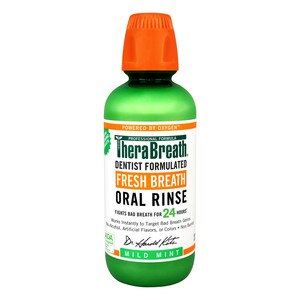 TheraBreath 24-Hour Fresh Breath Oral Rinse, Mild Mint, 16.0 fl OZ