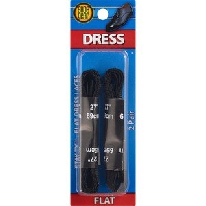 Shoe Gear Flat Dress Laces 27 Inches Black