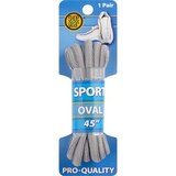 Shoe Gear Sport Oval 45 Inches Laces Gray, thumbnail image 1 of 1