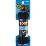 Shoe Gear Waxed Stay-Ty Boot Laces 72 Inches Black, thumbnail image 1 of 1