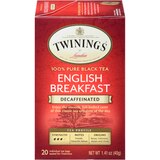 Twinings of London Decaffeinated English Breakfast Tea Bags, thumbnail image 1 of 1
