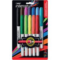 BIC Intensity Fine Point Permanent Marker Set, Assorted Ink, 12 CT