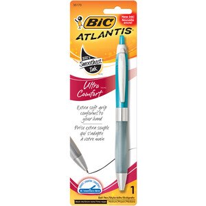 BIC Atlantis Ultra Comfort Pen, Black Ink