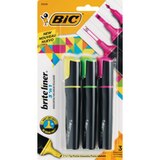 Bic Brite Liner 3 'n 1 Highlighter, 3CT, thumbnail image 1 of 1