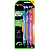 BIC Gel-ocity Quick Dry Fashion Gel Pen, Medium Point (0.7mm), Assorted, Pack of 5, thumbnail image 1 of 1