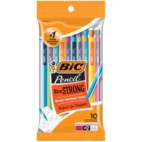 BIC Xtra-Strong Mechanical Pencil, Black, Thick Point (0.9mm), #2 Lead, Pack of 12