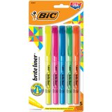 BIC Brite Liner 5-piece Chisel Tip Pocket Highlighter Set, Assorted Ink, thumbnail image 1 of 2