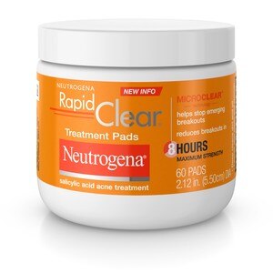 Neutrogena Rapid Clear Maximum Strength Acne Treatment Pads, 60CT