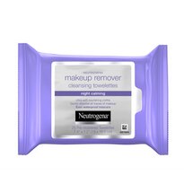 Neutrogena Makeup Remover Night Calming Cleansing Face Wipes, 25CT