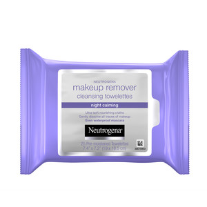 Neutrogena Makeup Remover Night Calming Cleansing Face Wipes, 25CT