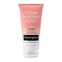 Neutrogena Oil-Free Acne Pink Grapefruit Cream Facial Cleanser, 6 OZ