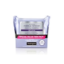 Neutrogena Makeup Remover Calming Cleansing Towelettes, 25CT, 2-Pack