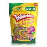 GUM Crayola Twistables Flossers, 90 Count, thumbnail image 1 of 1