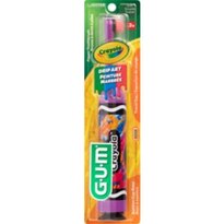 GUM Crayola Sticker It! Power Toothbrush, Soft